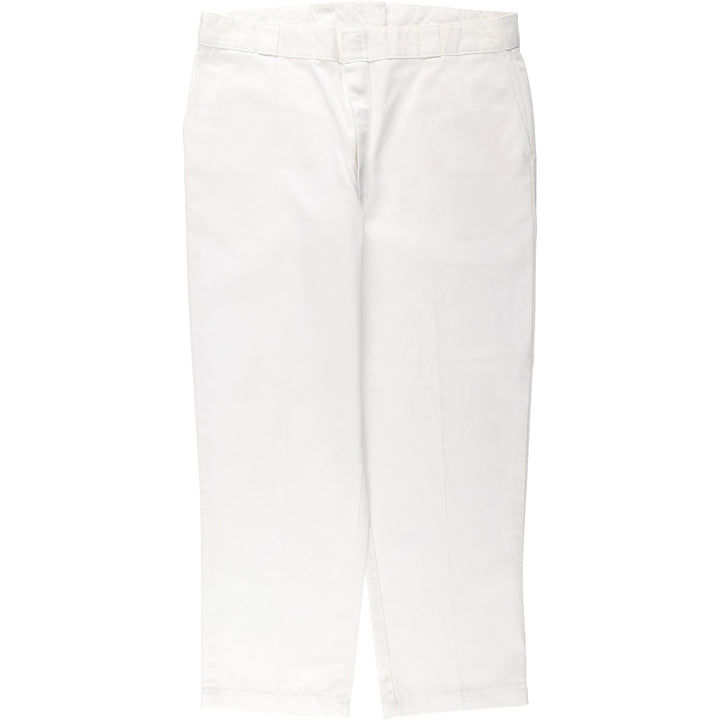 1990'S Dickies work pants, made in USA, men's size W39 equivalent, vintage. polyester white type Vintage Second Hand