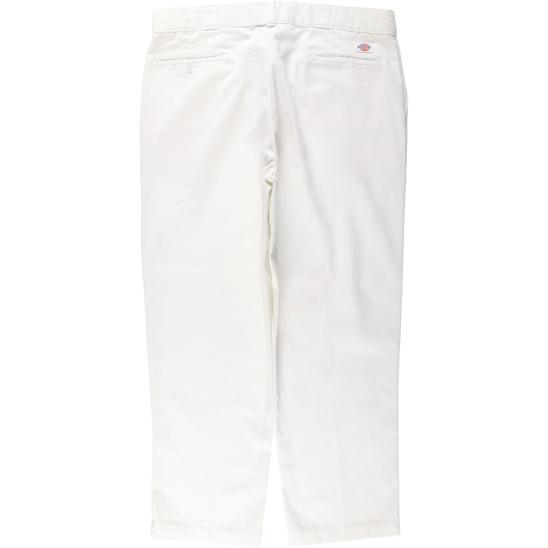 1990'S Dickies work pants, made in USA, men's size W39 equivalent, vintage. polyester white type Vintage Second Hand
