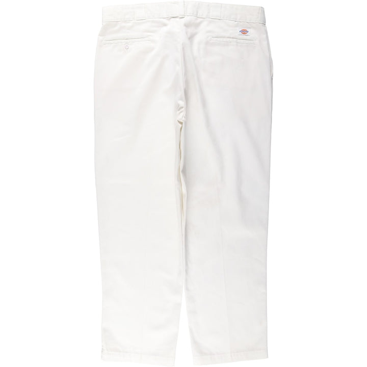 1990'S Dickies work pants, made in USA, men's size W39 equivalent, vintage. polyester white type Vintage Second Hand