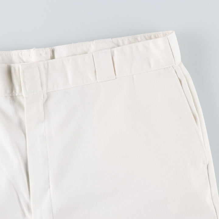 1990'S Dickies work pants, made in USA, men's size W39 equivalent, vintage. polyester white type Vintage Second Hand
