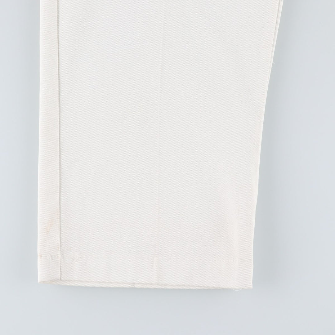 1990'S Dickies work pants, made in USA, men's size W39 equivalent, vintage. polyester white type Vintage Second Hand