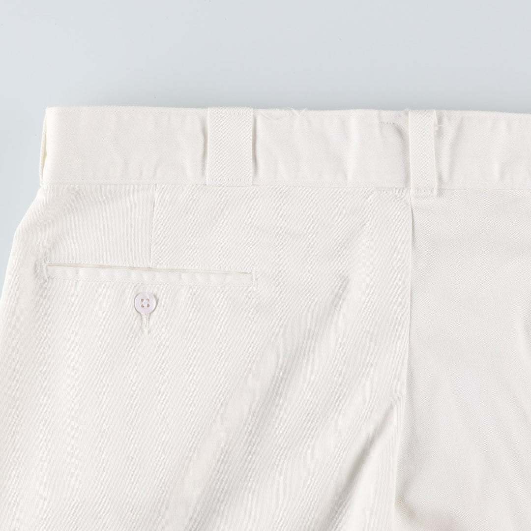1990'S Dickies work pants, made in USA, men's size W39 equivalent, vintage. polyester white type Vintage Second Hand