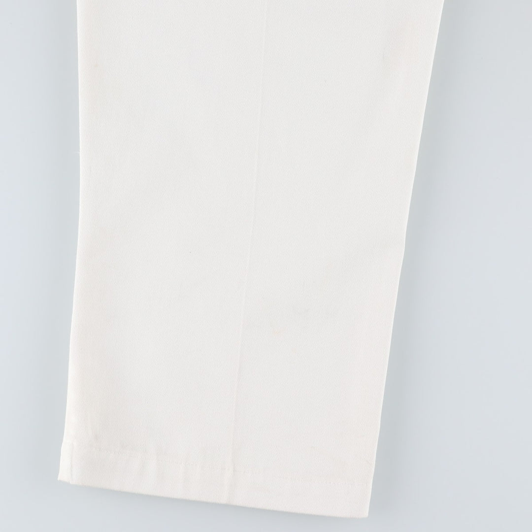 1990'S Dickies work pants, made in USA, men's size W39 equivalent, vintage. polyester white type Vintage Second Hand