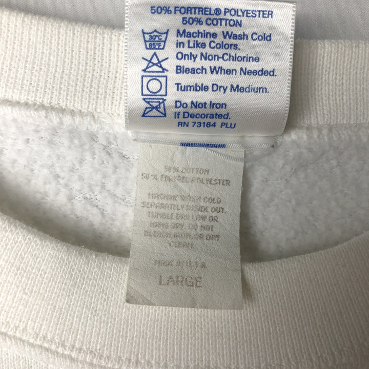 HARD ROCK CAFE Advertising Sweatshirt, Made in USA, Men's Size L cotton white type Vintage Second Hand
