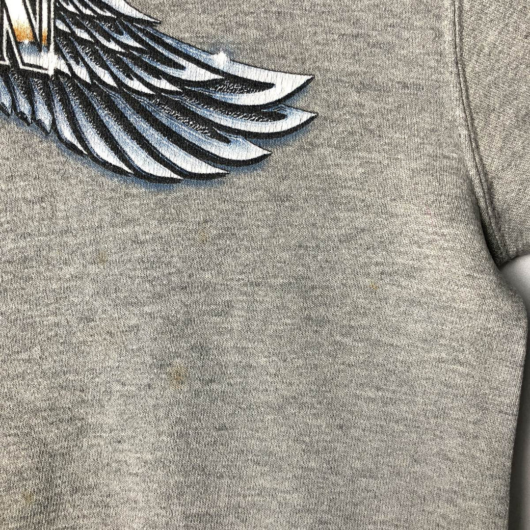 Harley-Davidson Advertising Sweatshirt, Made in USA, Men's Size Medium cotton gray type Vintage Second Hand