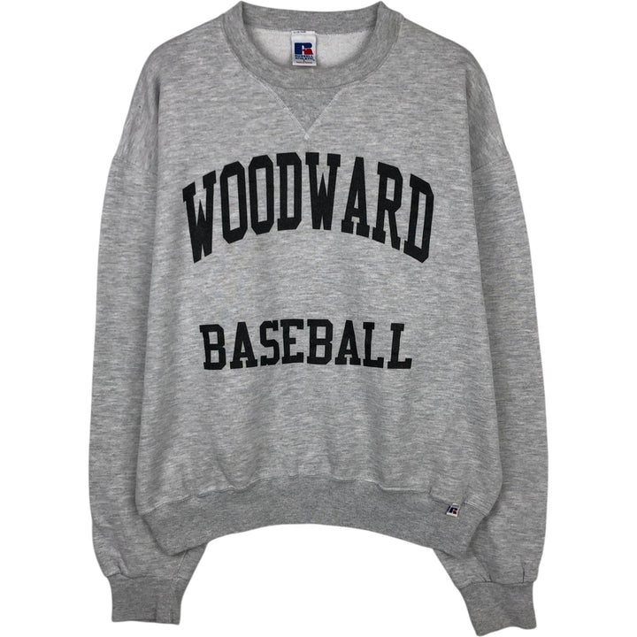 90'S Russell College Sweatshirt, Men's Size L, Vintage cotton gray type Vintage Second Hand