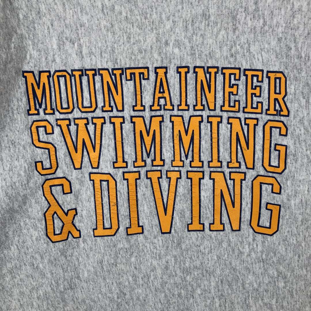 Men's college sweatshirt (XL size) unclear gray type Vintage Second Hand