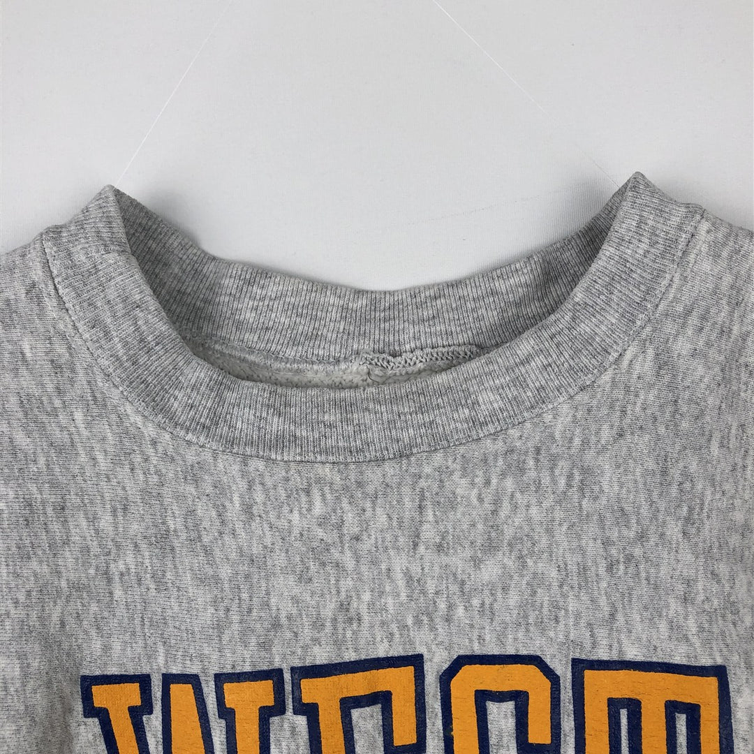 Men's college sweatshirt (XL size) unclear gray type Vintage Second Hand