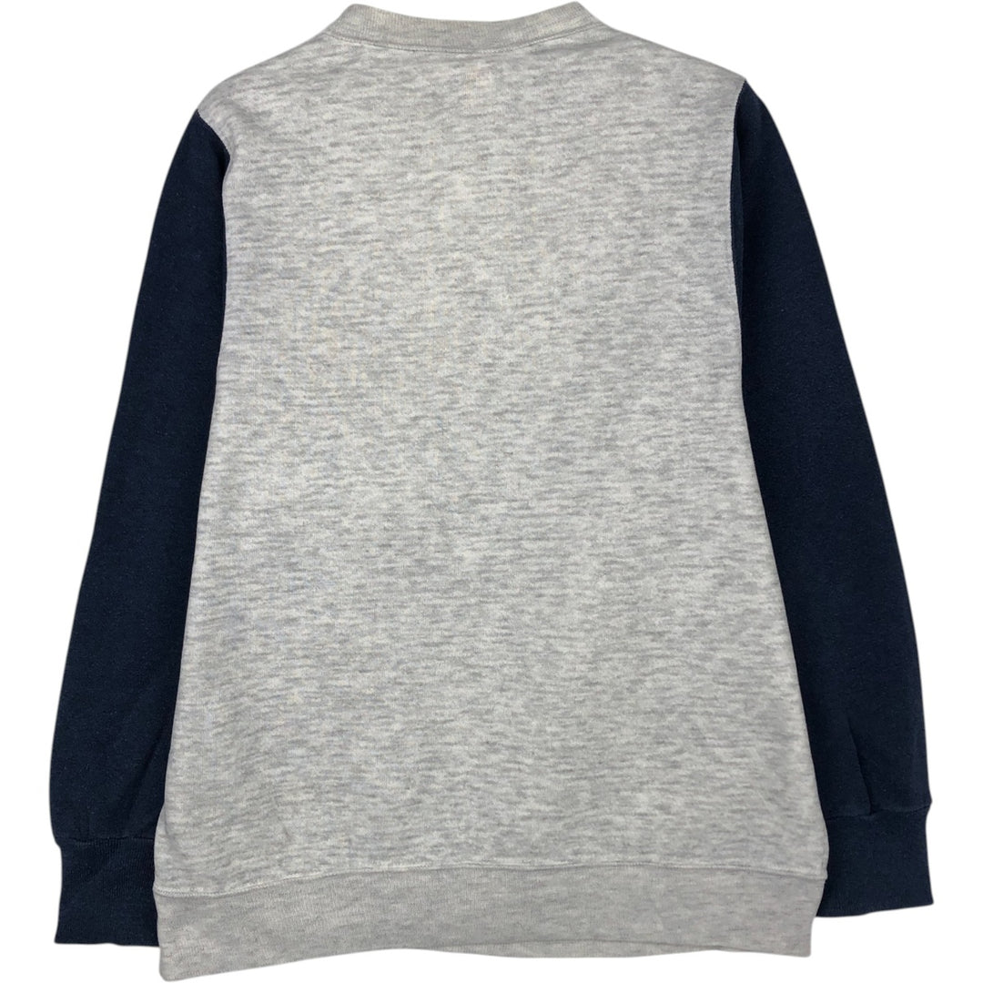 80'S Sportswear Two-Tone Print Sweatshirt, Made in USA, Men's Size M (Equivalent), Vintage acrylic gray type Vintage Second Hand