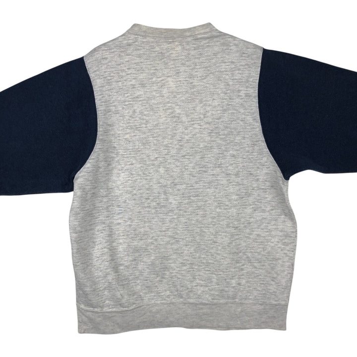 80'S Sportswear Two-Tone Print Sweatshirt, Made in USA, Men's Size M (Equivalent), Vintage acrylic gray type Vintage Second Hand