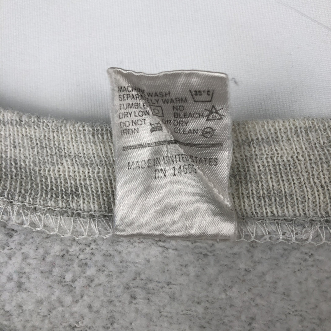 80'S Sportswear Two-Tone Print Sweatshirt, Made in USA, Men's Size M (Equivalent), Vintage acrylic gray type Vintage Second Hand