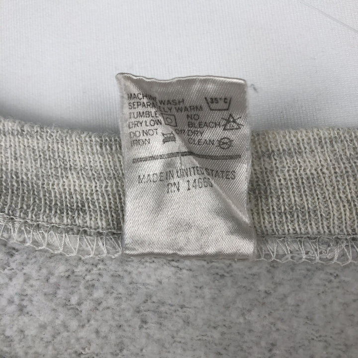 80'S Sportswear Two-Tone Print Sweatshirt, Made in USA, Men's Size M (Equivalent), Vintage acrylic gray type Vintage Second Hand