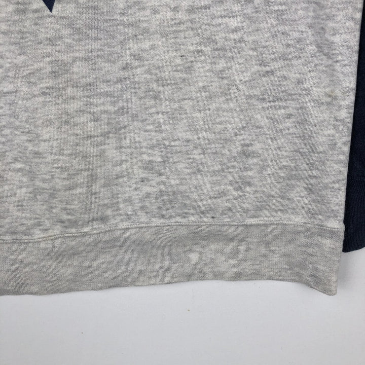 80'S Sportswear Two-Tone Print Sweatshirt, Made in USA, Men's Size M (Equivalent), Vintage acrylic gray type Vintage Second Hand