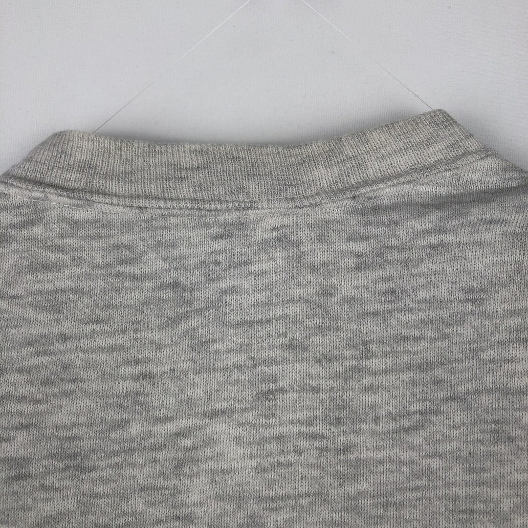 80'S Sportswear Two-Tone Print Sweatshirt, Made in USA, Men's Size M (Equivalent), Vintage acrylic gray type Vintage Second Hand