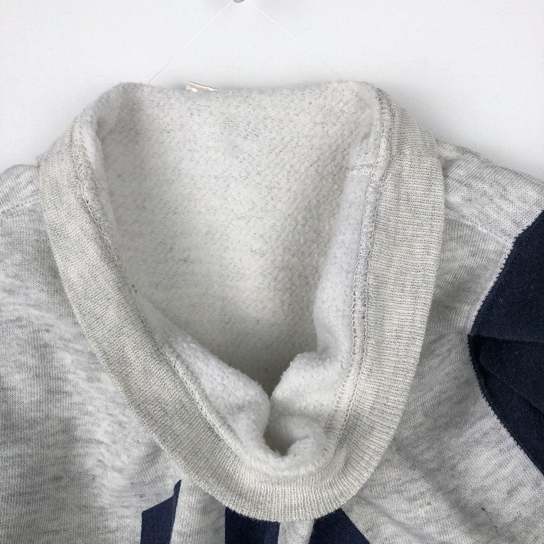 80'S Sportswear Two-Tone Print Sweatshirt, Made in USA, Men's Size M (Equivalent), Vintage acrylic gray type Vintage Second Hand