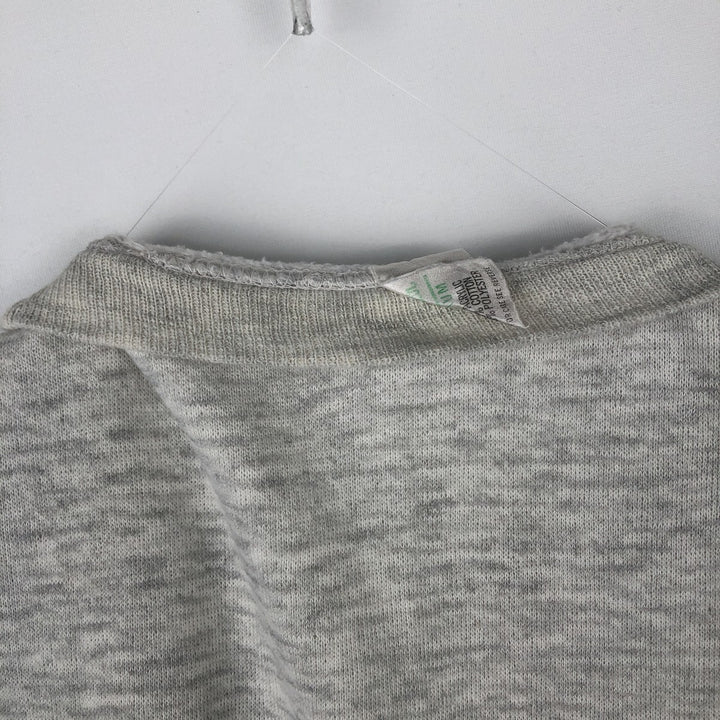 80'S Sportswear Two-Tone Print Sweatshirt, Made in USA, Men's Size M (Equivalent), Vintage acrylic gray type Vintage Second Hand
