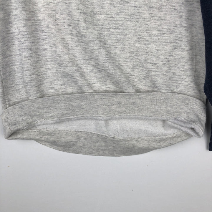 80'S Sportswear Two-Tone Print Sweatshirt, Made in USA, Men's Size M (Equivalent), Vintage acrylic gray type Vintage Second Hand