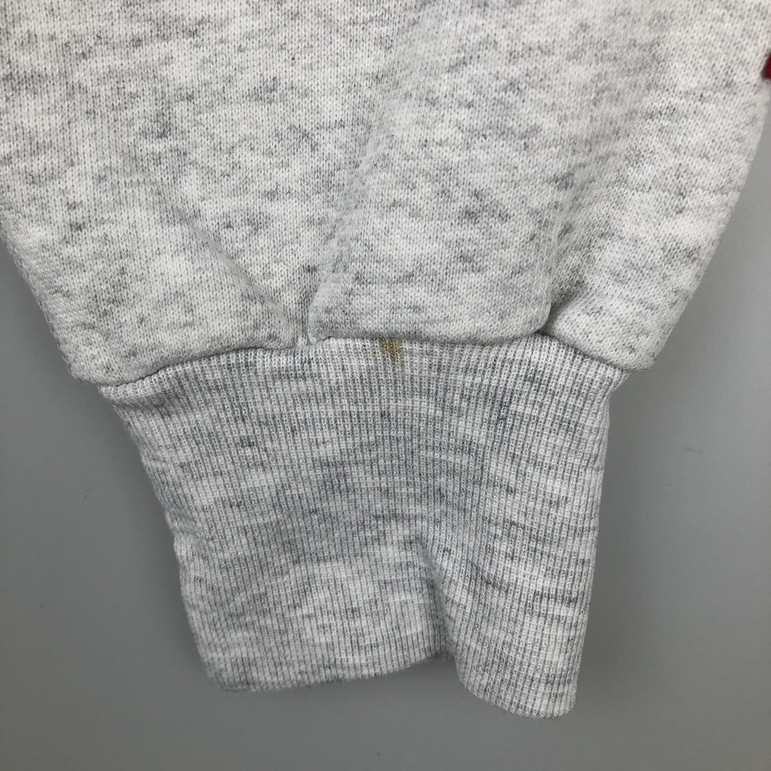 90'S MV SPORT College Sweatshirt, Made in USA, Men's XL equivalent, Vintage cotton gray type Vintage Second Hand
