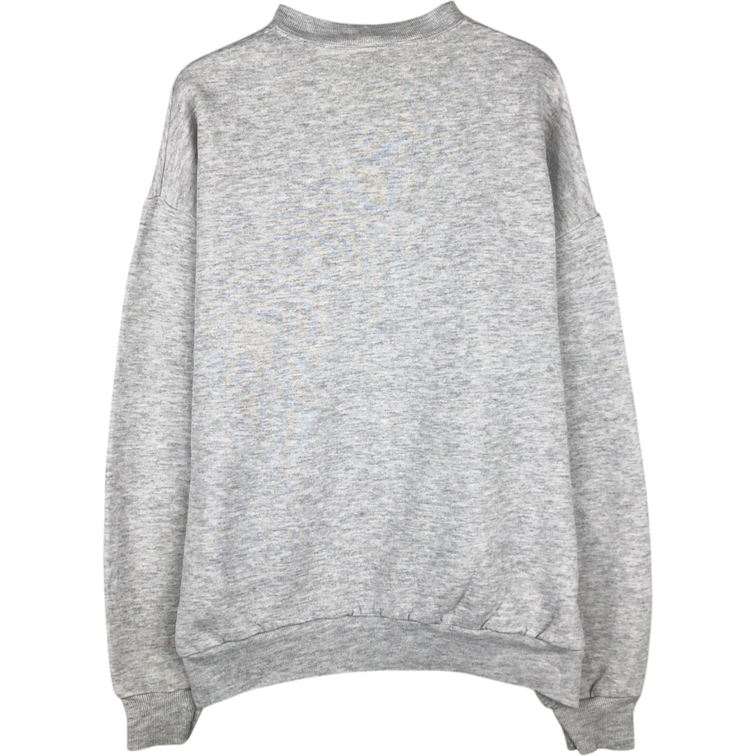 Vintage 90'S Jerzees triple print college sweatshirt, made in the USA, men's size XL cotton gray type Vintage Second Hand