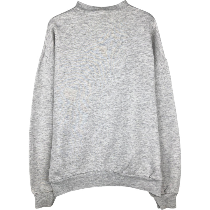 Vintage 90'S Jerzees triple print college sweatshirt, made in the USA, men's size XL cotton gray type Vintage Second Hand