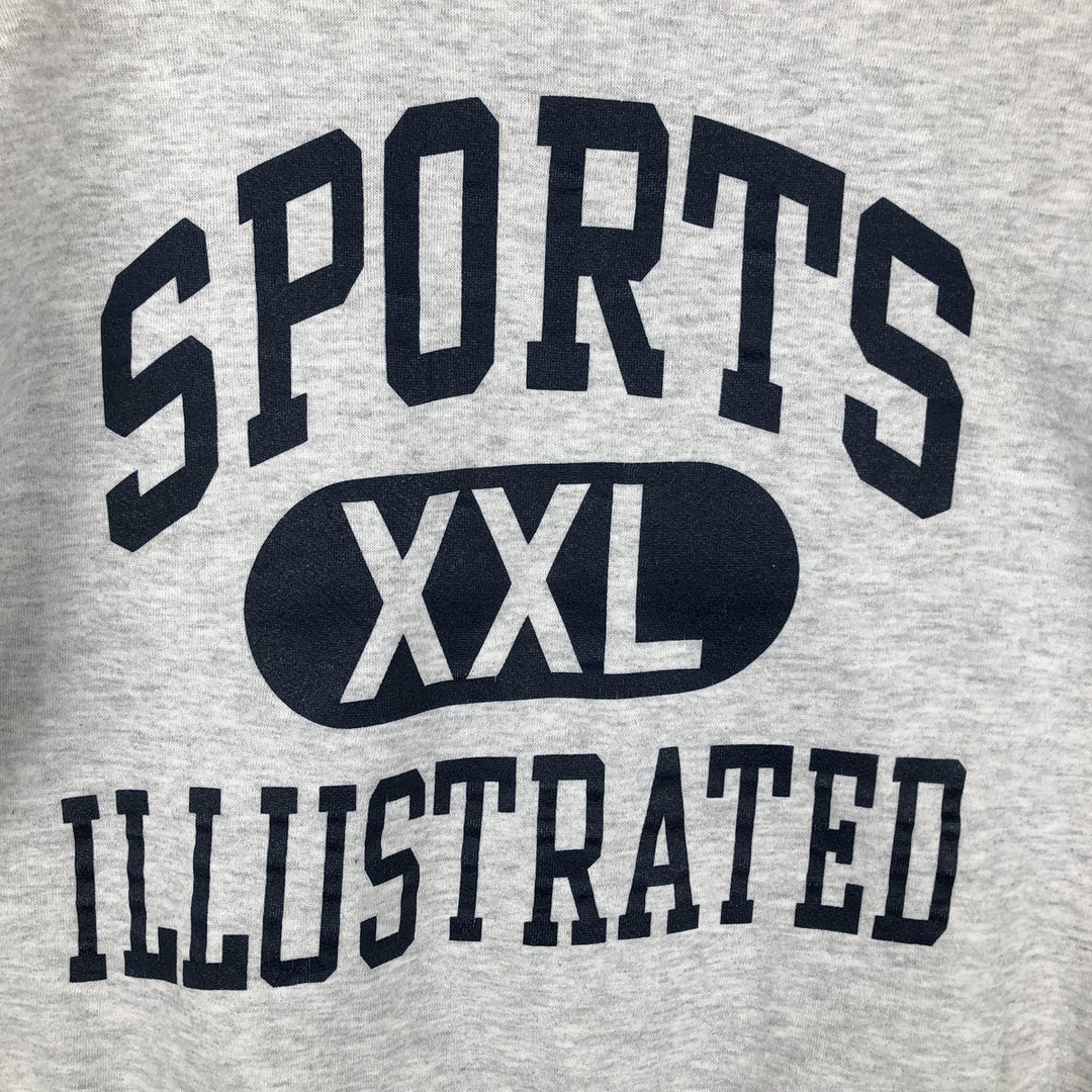 Vintage 90'S Jerzees triple print college sweatshirt, made in the USA, men's size XL cotton gray type Vintage Second Hand