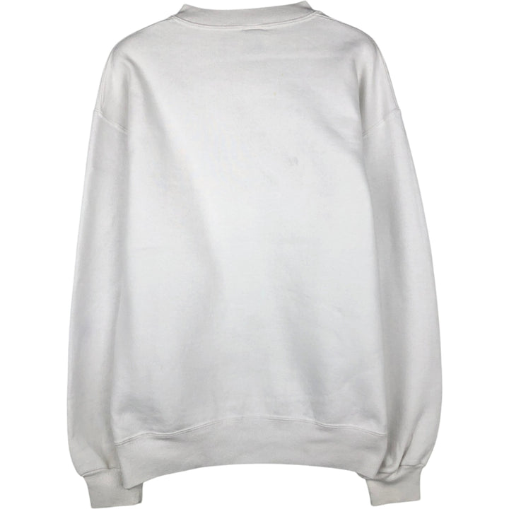 Vintage 80s-90'S Russell college sweatshirt, made in the USA, size L, men's cotton white type Vintage Second Hand