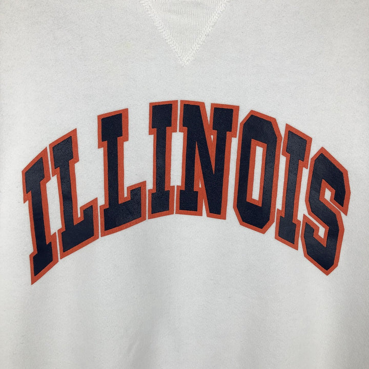 Vintage 80s-90'S Russell college sweatshirt, made in the USA, size L, men's cotton white type Vintage Second Hand