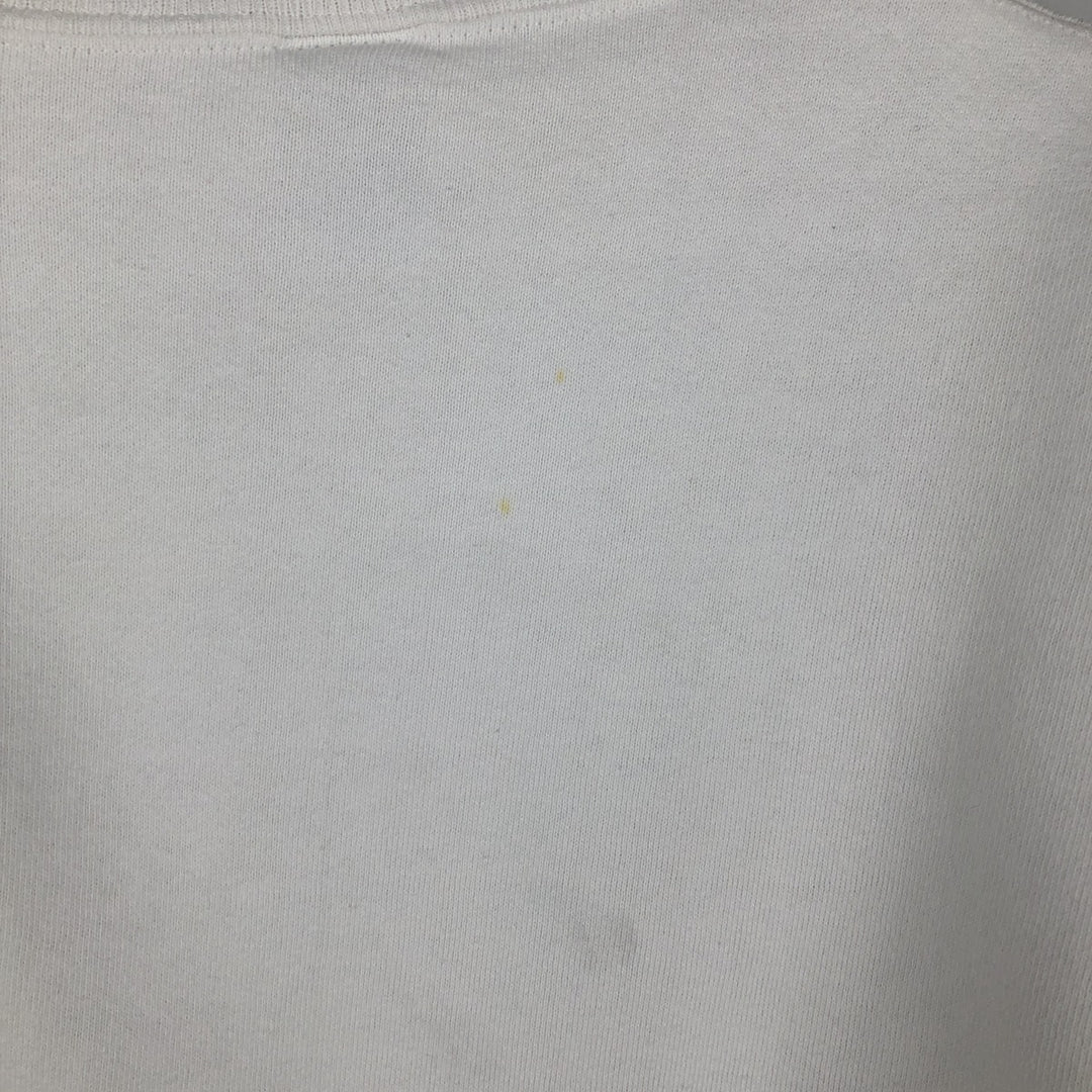 Vintage 80s-90'S Russell college sweatshirt, made in the USA, size L, men's cotton white type Vintage Second Hand