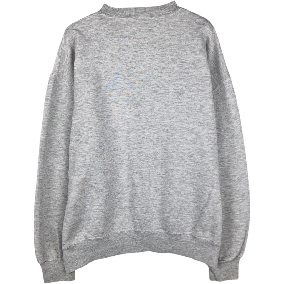 80s-90'S Russell MICHIGAN STATE College Sweatshirt, Made in USA, Men's XL equivalent, Vintage cotton gray type Vintage Second Hand