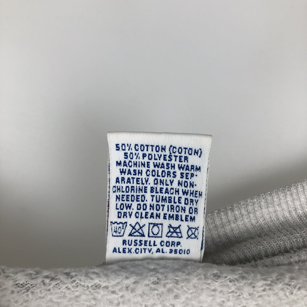 80s-90'S Russell MICHIGAN STATE College Sweatshirt, Made in USA, Men's XL equivalent, Vintage cotton gray type Vintage Second Hand
