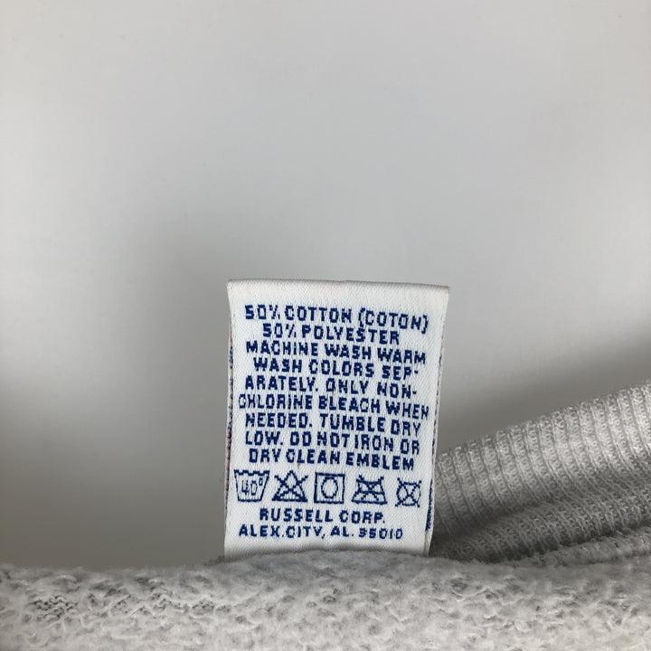 80s-90'S Russell MICHIGAN STATE College Sweatshirt, Made in USA, Men's XL equivalent, Vintage cotton gray type Vintage Second Hand