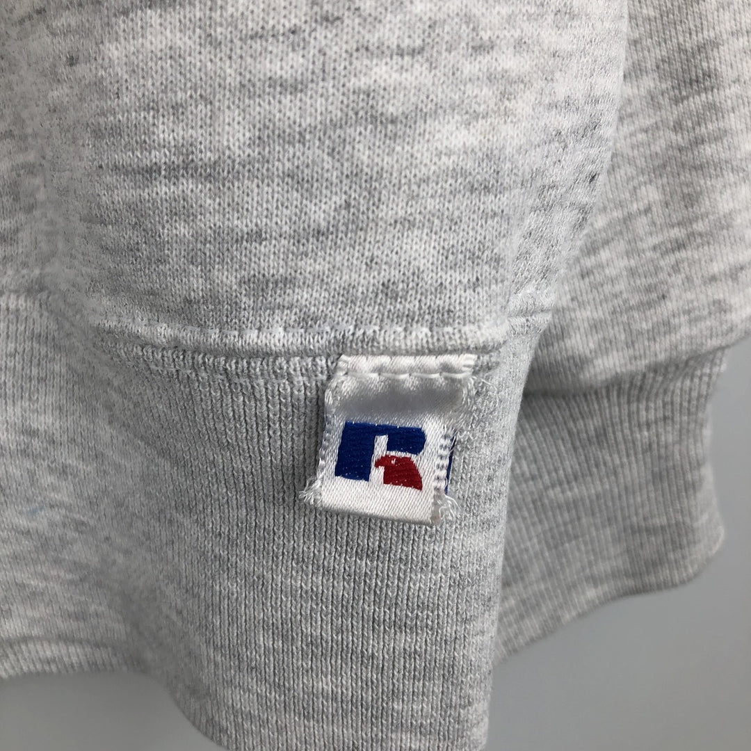 80s-90'S Russell MICHIGAN STATE College Sweatshirt, Made in USA, Men's XL equivalent, Vintage cotton gray type Vintage Second Hand