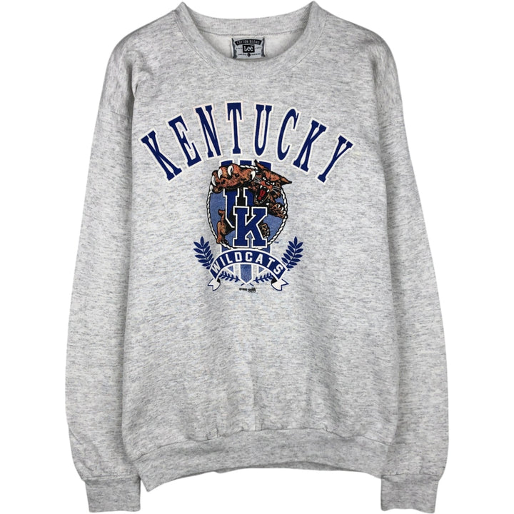 90'S Lee College Sweatshirt, Made in USA, Men's L, Vintage cotton gray type Vintage Second Hand