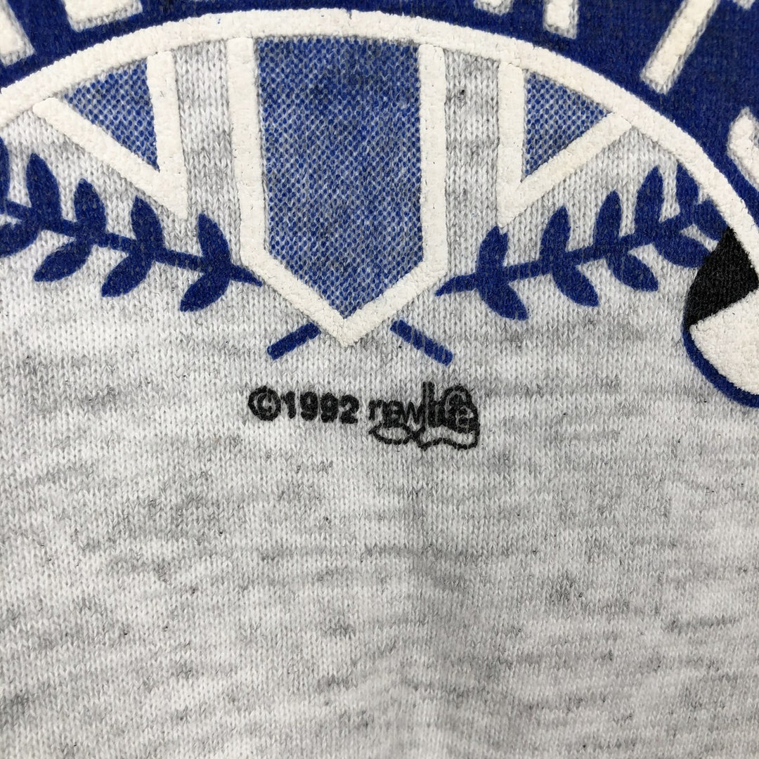 90'S Lee College Sweatshirt, Made in USA, Men's L, Vintage cotton gray type Vintage Second Hand