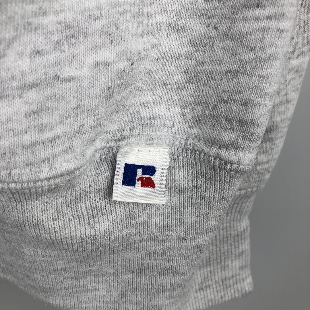 90'S Russell College Sweatshirt, Made in USA, Men's XL, Vintage cotton gray type Vintage Second Hand