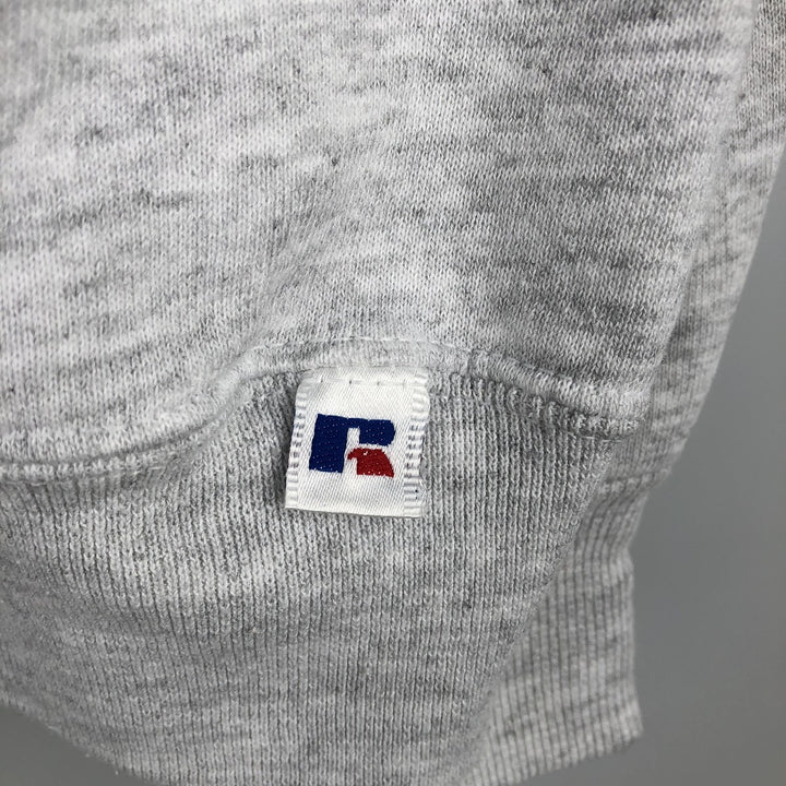 90'S Russell College Sweatshirt, Made in USA, Men's XL, Vintage cotton gray type Vintage Second Hand