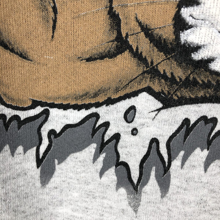 90'S ONEITA College Sweatshirt, Made in USA, Men's Size L (approx.), Vintage cotton gray type Vintage Second Hand