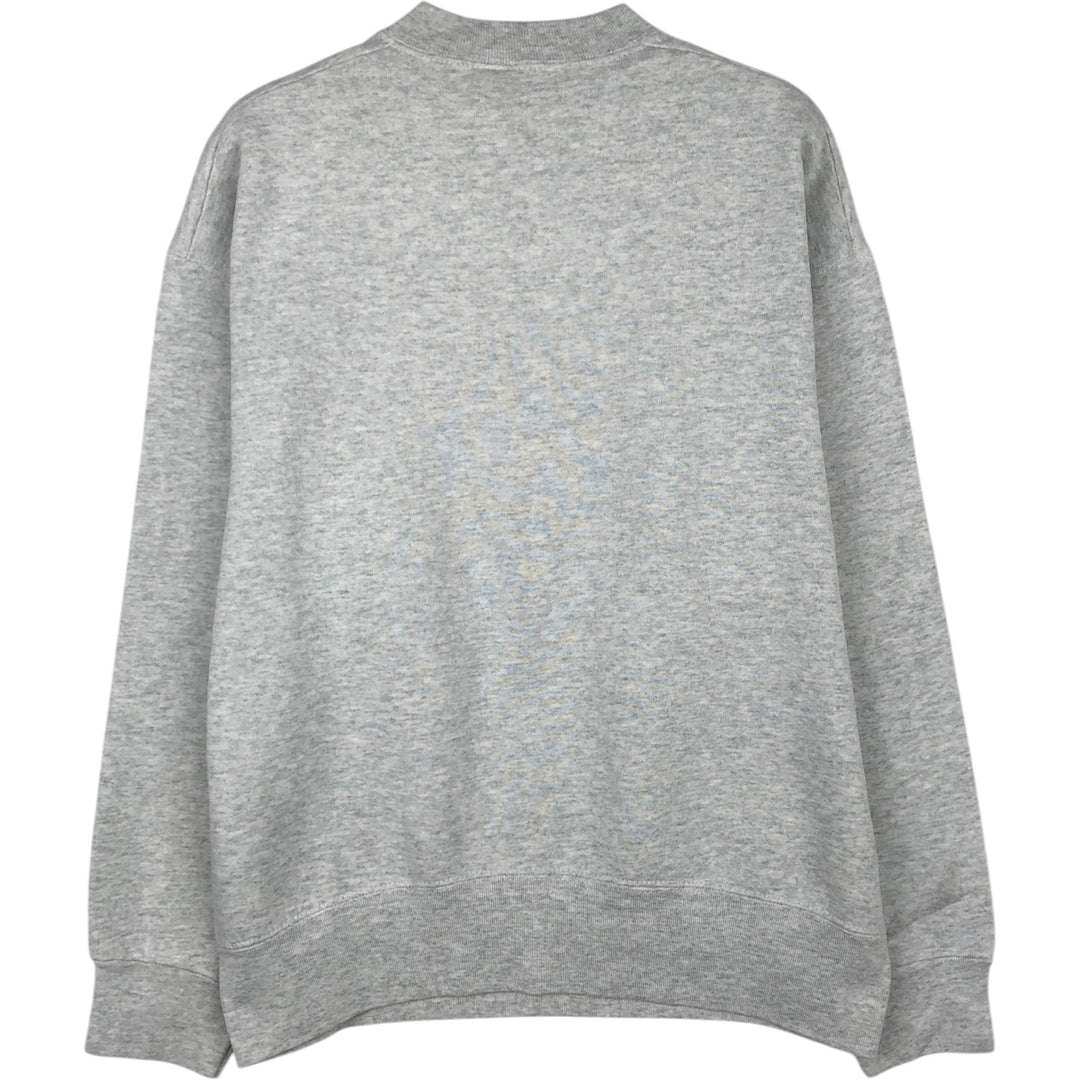 90'S Fruit of the Loom 3-row print college sweatshirt, made in the USA, men's size L, vintage cotton gray type Vintage Second Hand