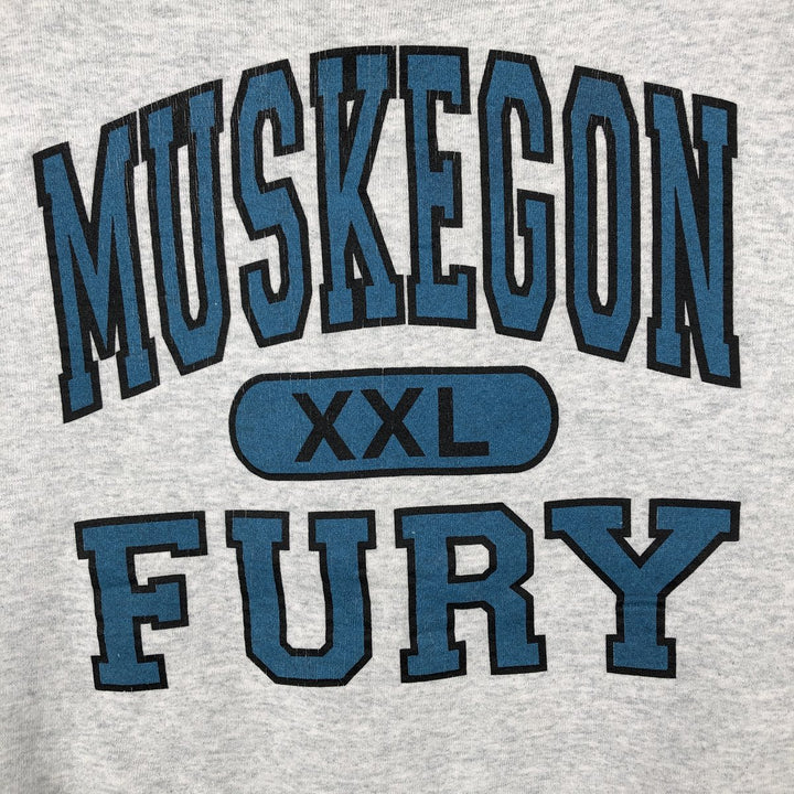 90'S Fruit of the Loom 3-row print college sweatshirt, made in the USA, men's size L, vintage cotton gray type Vintage Second Hand