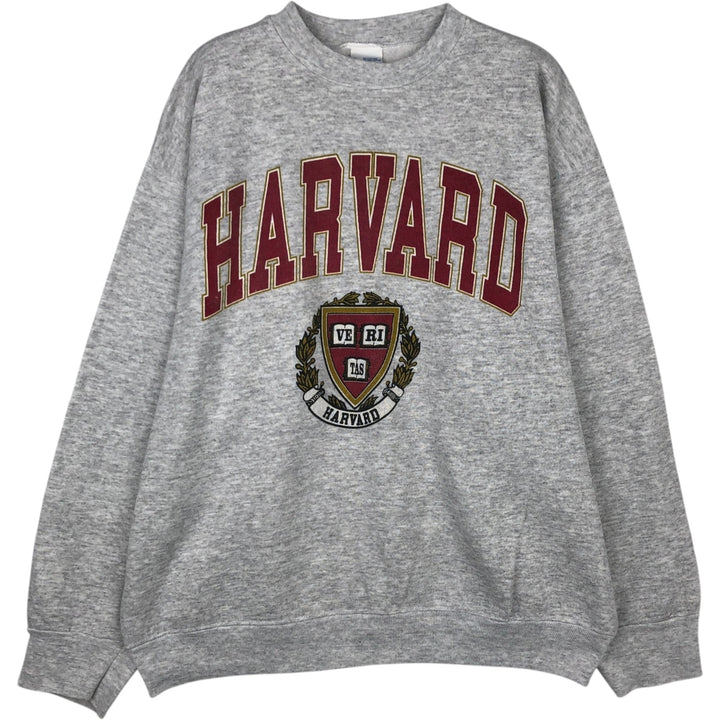 90'S Salem Harvard College Sweatshirt, Made in USA, Men's XL equivalent, Vintage. cotton gray type Vintage Second Hand