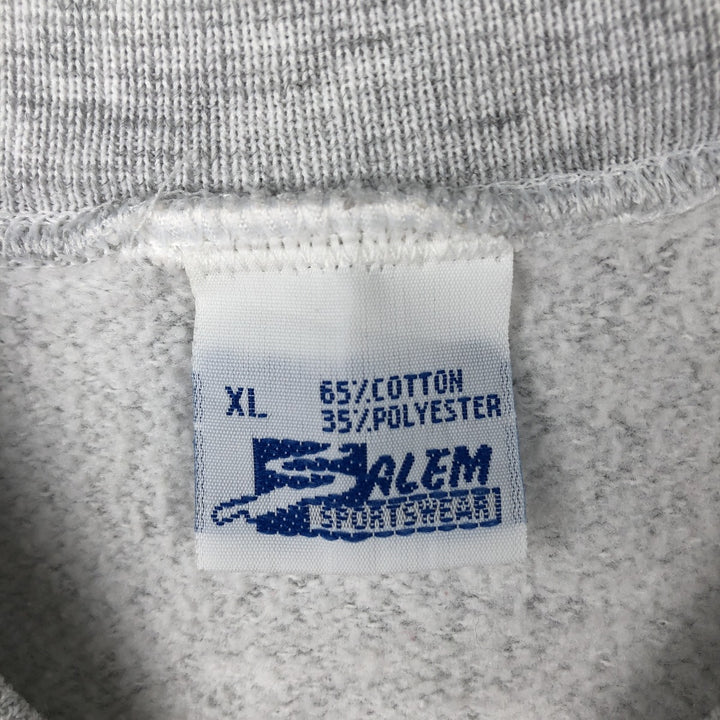 90'S Salem Harvard College Sweatshirt, Made in USA, Men's XL equivalent, Vintage. cotton gray type Vintage Second Hand