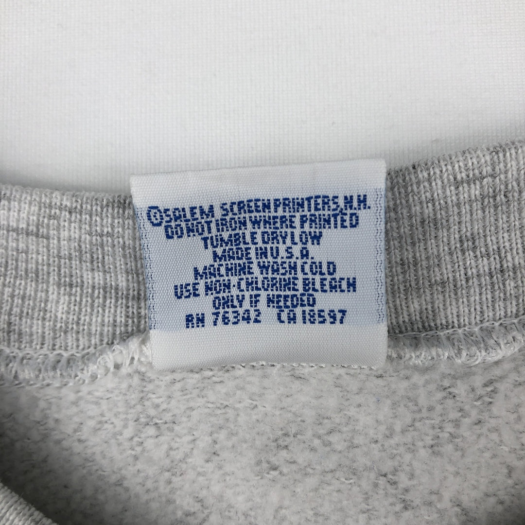 90'S Salem Harvard College Sweatshirt, Made in USA, Men's XL equivalent, Vintage. cotton gray type Vintage Second Hand
