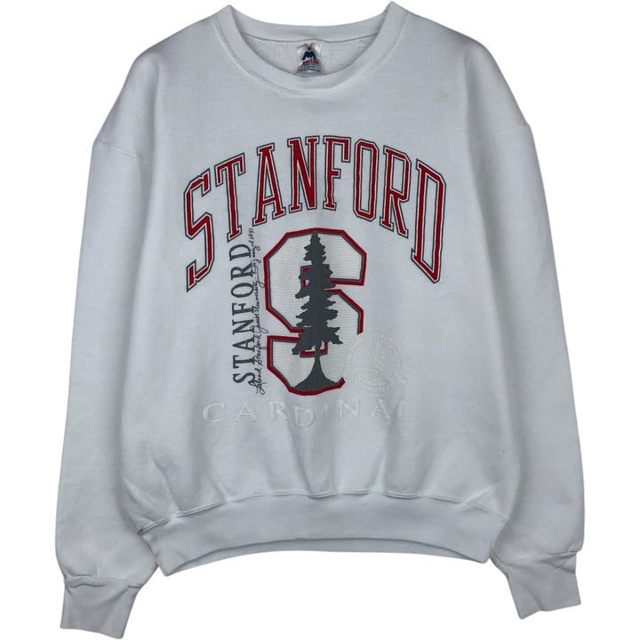 80s-90'S Miller College Sweatshirt, Made in USA, Men's Size L (approx.), Vintage cotton white type Vintage Second Hand