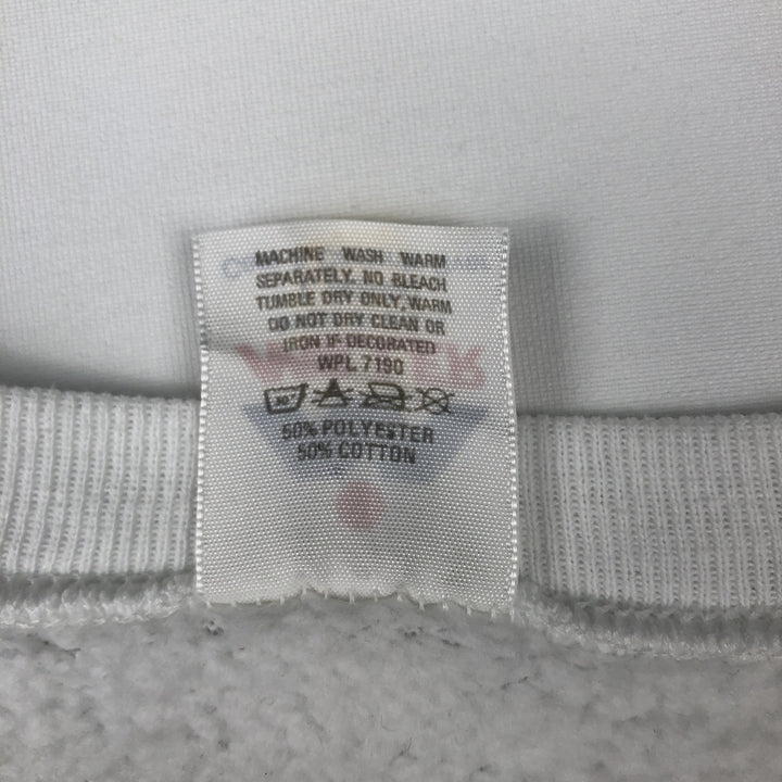 80s-90'S Miller College Sweatshirt, Made in USA, Men's Size L (approx.), Vintage cotton white type Vintage Second Hand