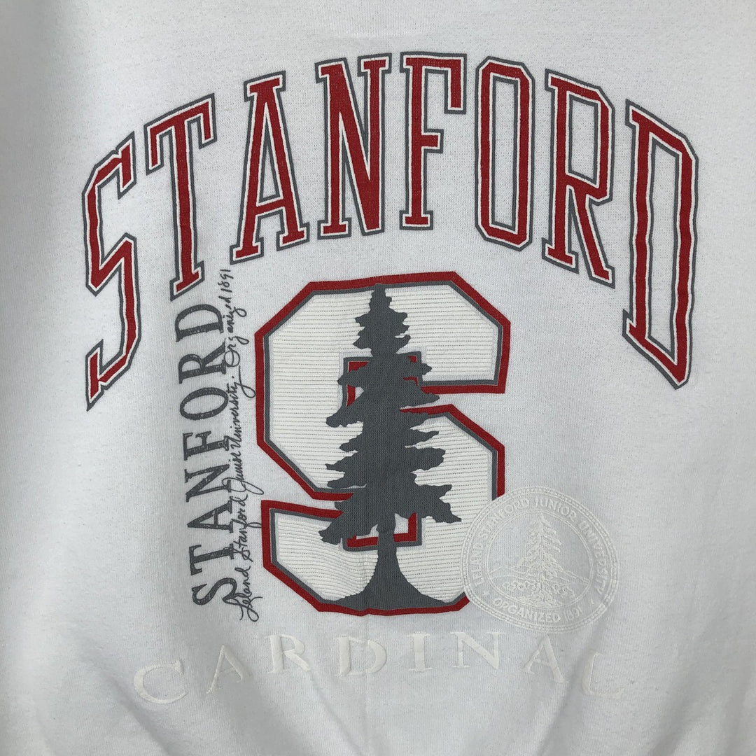 80s-90'S Miller College Sweatshirt, Made in USA, Men's Size L (approx.), Vintage cotton white type Vintage Second Hand