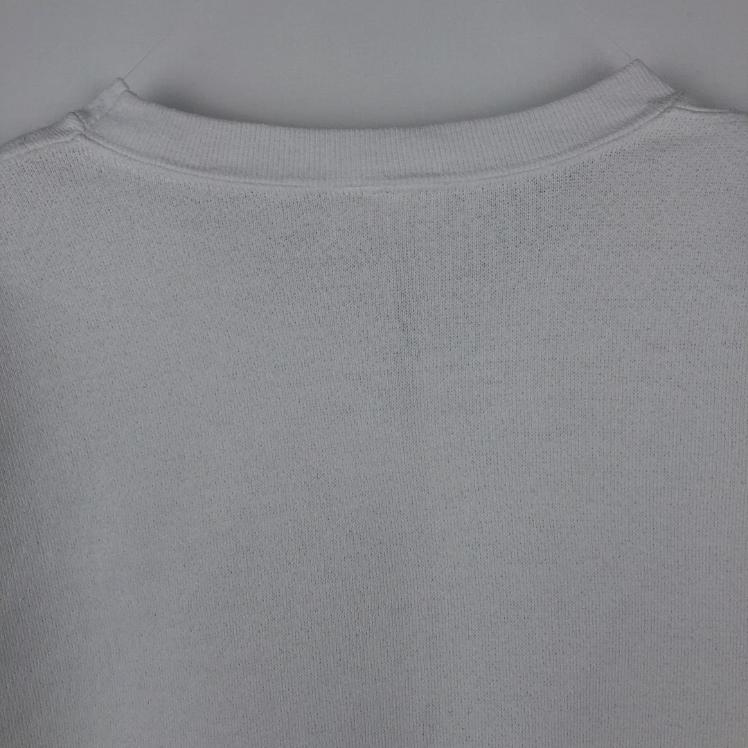 80s-90'S Miller College Sweatshirt, Made in USA, Men's Size L (approx.), Vintage cotton white type Vintage Second Hand