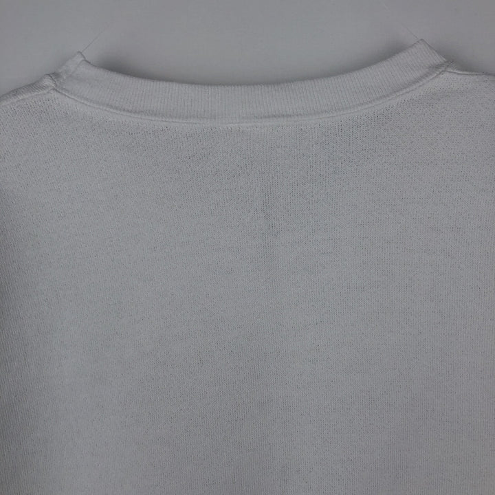 80s-90'S Miller College Sweatshirt, Made in USA, Men's Size L (approx.), Vintage cotton white type Vintage Second Hand