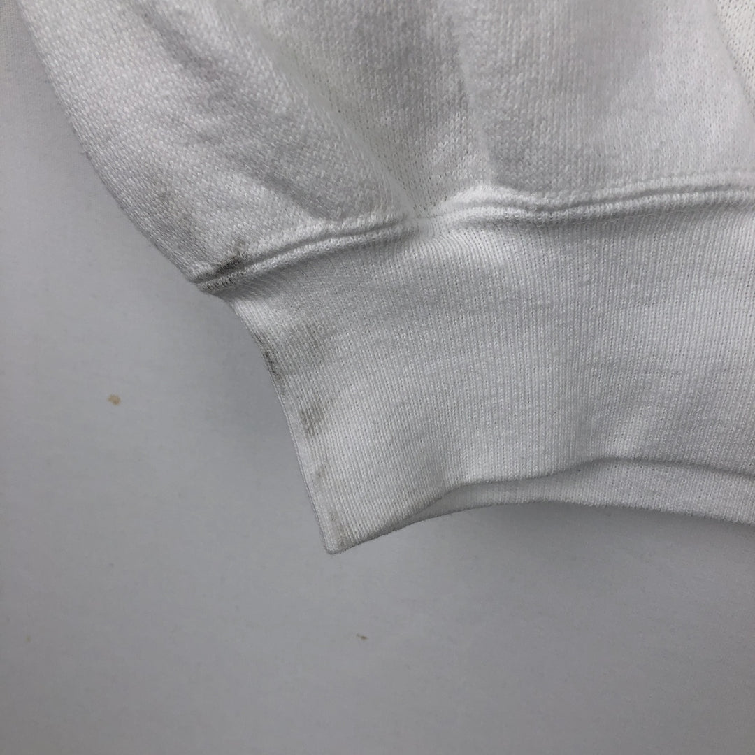 80s-90'S Miller College Sweatshirt, Made in USA, Men's Size L (approx.), Vintage cotton white type Vintage Second Hand