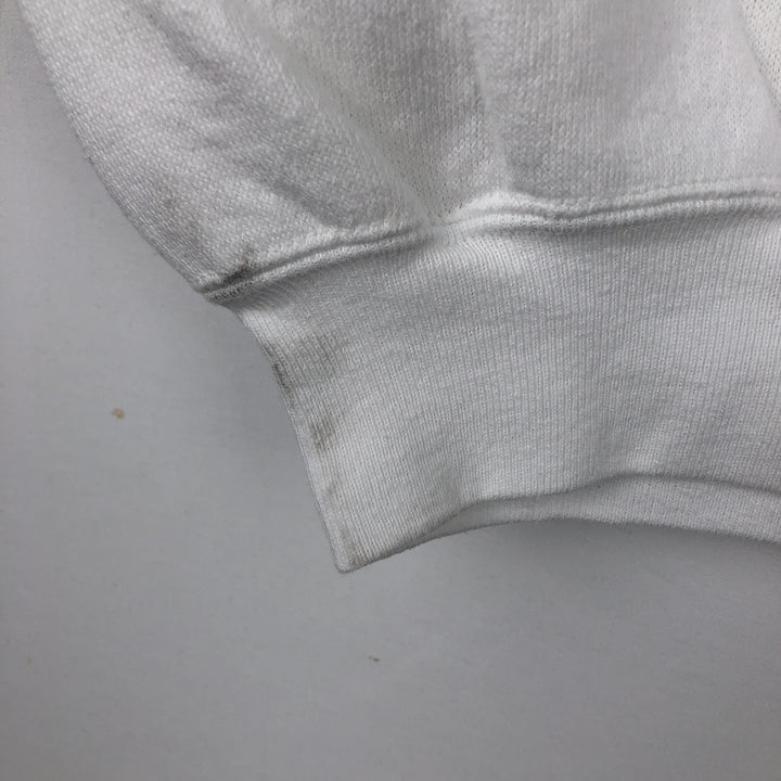 80s-90'S Miller College Sweatshirt, Made in USA, Men's Size L (approx.), Vintage cotton white type Vintage Second Hand