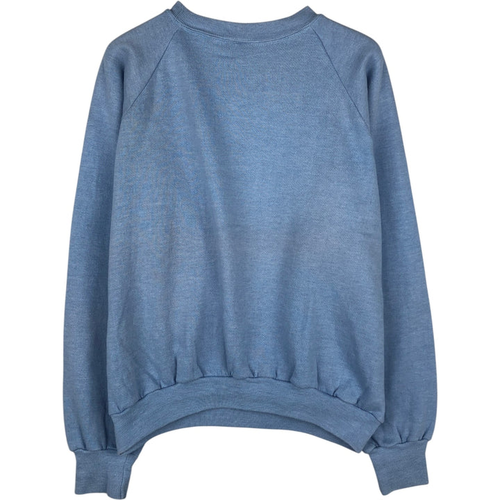 80'S Sportswear College Sweatshirt, Made in USA, Men's Size L (approx.), Vintage polyester Blue type light blue Vintage Second Hand